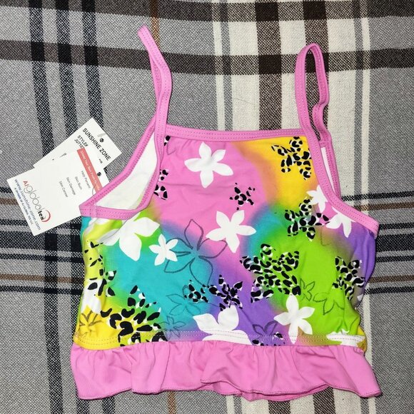 Sunshine Zone Girls Tankini Swimsuit, 6x - Picture 3 of 4